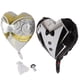 thumbnail image 3 of 2 globos de novia y novio globos grandes en forma de corazón con 2 mangas de copa para decoraciones de globos de boda del día de San Valentín Anggrek Otros, 3 of 8