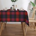 thumbnail image 3 of Rectangle Table Cloth, Scottish Clan Brown Modern Tartan Plaid Resistant Washable Tablecloth Decorative Table Cover for Dining, Indoor and Outdoor, 3 of 6