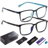 Blue Light Blocking Glasses Computer TV Game Gaming Reading Phone UV400, Blk/Blue