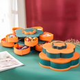 thumbnail image 2 of Double Layer Rotating Light Luxury Fruit Tray Household Multi-functional Creative Lattice Melon Seeds Candy Snack Dry Fruit Box, 2 of 5