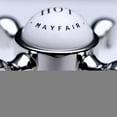 thumbnail image 4 of Perrin And Rowe U.3793Lsp/To-2 Georgian Era 1.2 GPM Wall Mounted Bathroom Faucet - Nickel, 4 of 7