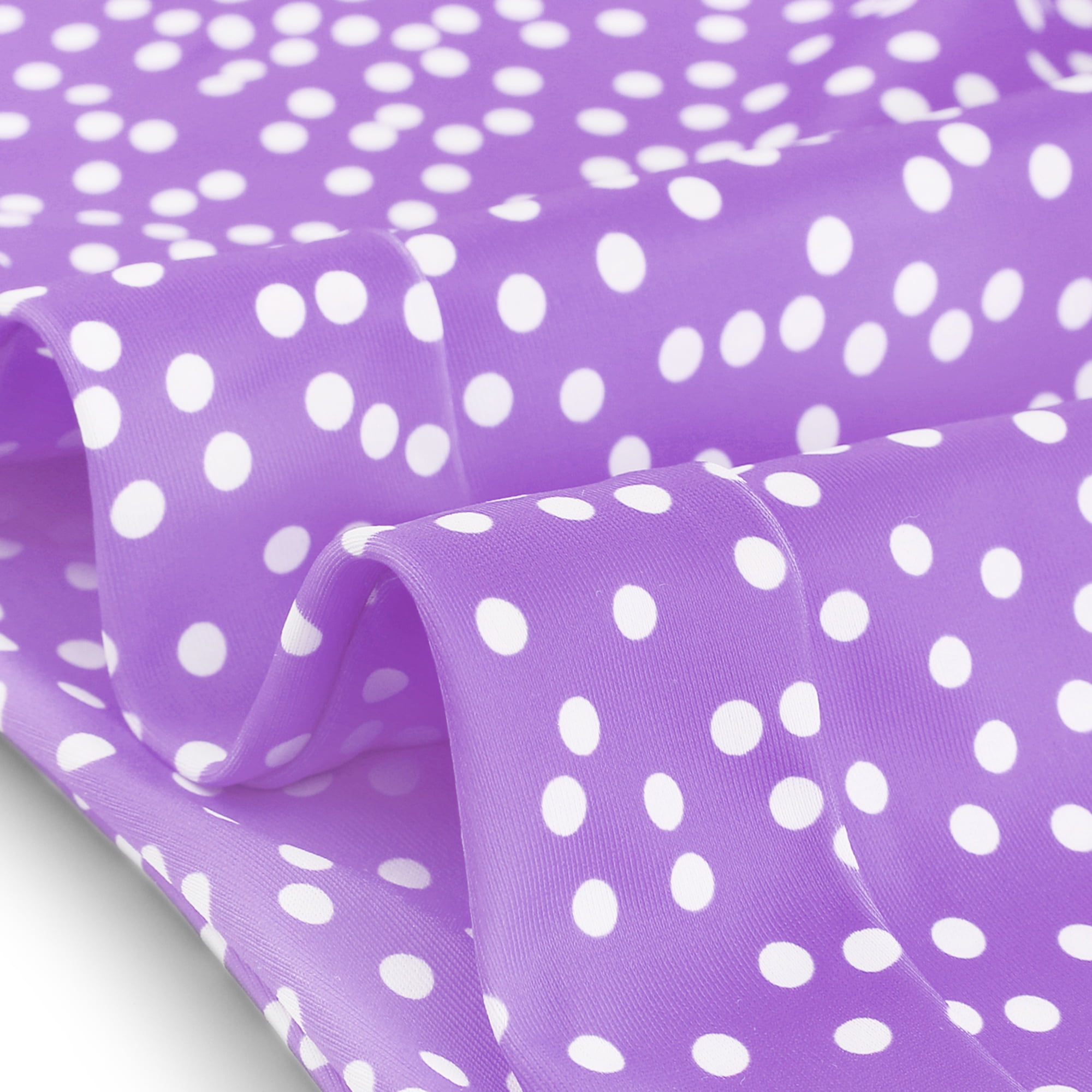 DARING DIVA Women's Plus 2pcs Polka Dots Bikini Bandeau Suits 3X Purple