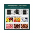 thumbnail image 2 of Reemix Counter Blender Smoothie Maker, 1450W Professional High Speed Blenders For Kitchen, 10 Speed Control, 68 Tritan Container, 8 Titanium Stainless Steel Blade For Ice/Soup/Nuts, 2 of 7