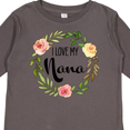 thumbnail image 4 of Inktastic I Love My Nana Flower Wreath Boys or Girls Long Sleeve Toddler T-Shirt, 4 of 5