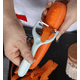thumbnail image 1 of 3-piece household stainless steel fruit peeling melon planer, kitchen potato lettuce peeling scraper (1*green+1*pink+1*blue), 1 of 2