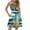Army Green, variant on WTOBBY Women's Summer Fashion V-Neck Pleated Stitching Hawaiian Floral Print Sleeveless Vest Dress with Pockets, Casual Lightweight Design for Beach and Outdoor Activities,Army Green 2XL