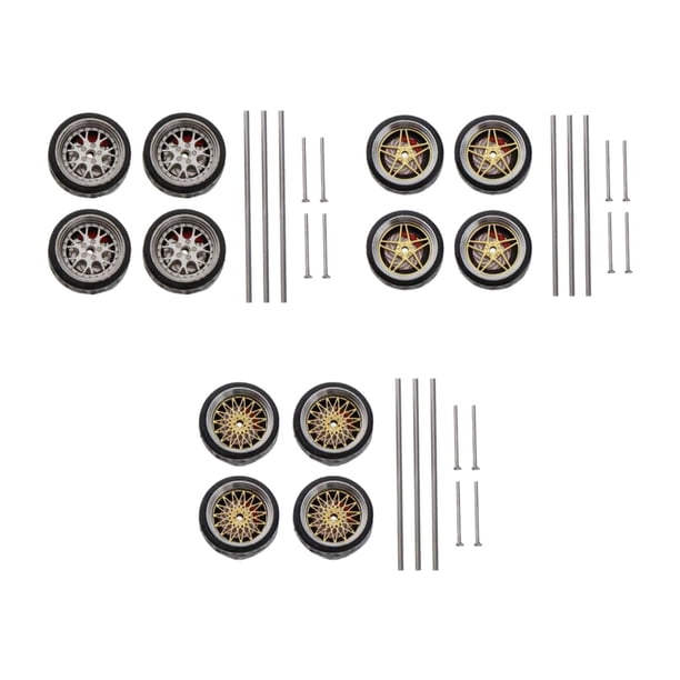 Rueda de Goma para Coche a Escala 1:64 Hugo Accesorios Ruedas de vehículos modificados
