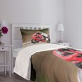 thumbnail image 5 of Ambesonne Teen Room Quilted Bedspread Set 2 Pcs, Motorbike Race Speed, Twin Size, Multicolor, 5 of 6