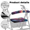 thumbnail image 5 of Jiueut Galaxy Planet Rollator Walker Seat and BackRest RollBar Covers Set for Seniors 2 Piece Universal Rollator Walker Seat and Backrest Covers Street Driving Aid Cover, 5 of 7