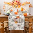 thumbnail image 2 of (13' X 72') Camino de mesa de otoño, decoraciones de otoño para el hogar Camino de otoño de calabaza para mesa, decoración navideña de Acción de Gracias de otoño estacional para interiores, 2 of 5
