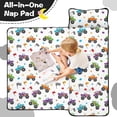 thumbnail image 4 of Monster Cartoon Truck White Pattern Teens Toddler Nap Mat with Pillow, Sleeping Mat Bag for Preschool Daycare 50"x20", 4 of 6
