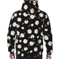 thumbnail image 3 of Bingfone Daisies Flowers Men's Drawstring Hoodie Long Sleeve Pocket Sweatshirts-XX-Large, 3 of 6