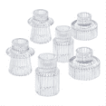 thumbnail image 5 of Candlestick Holders Set of 6, Candle Holders for Taper Candlesticks Transparent, 5 of 9