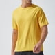thumbnail image 4 of pstuiky Camisas casuales de manga corta para hombre, Camisa informal de manga corta con cuello redondo y estampado de cera lavada de color liso para hombre camisas casuales para hombre s, 4 of 9