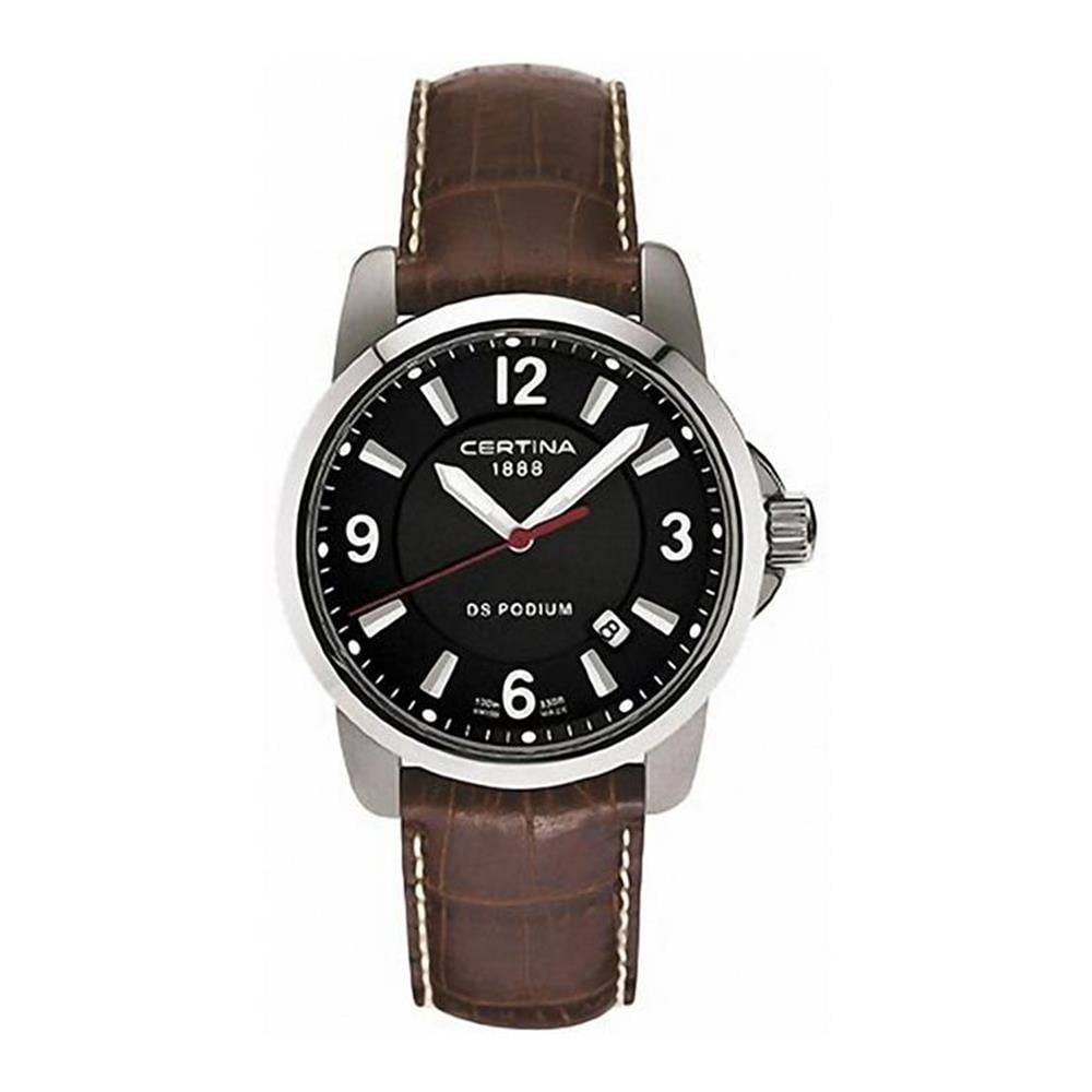 Certina Certina Men's DS Podium 38mm Brown Leather Band Steel Case