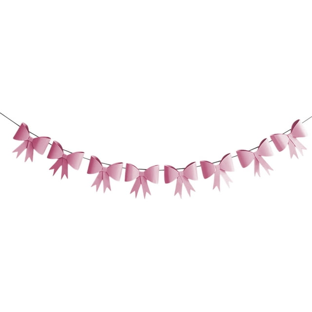 Birthday Party Decorations,Korean Adult Childrens Birthday Party Decorative Paper Bow Pull Flowers Macaroon Color Cute Layout Flag,Paper Flowers Decorations