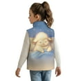 thumbnail image 2 of Xoenoiee Sheep Star Print Boys Girls Polar Fleece Vest Jacket Lightweight Cute Coat Zipper Closure Sleeveless Warm Outerwear, Size 2T, 2 of 7