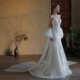 thumbnail image 4 of Graceful Bridal Waist Bowknot for Wedding Gown Costume Floor Length Tulle for Special Gatherings Wedding Party, 4 of 4
