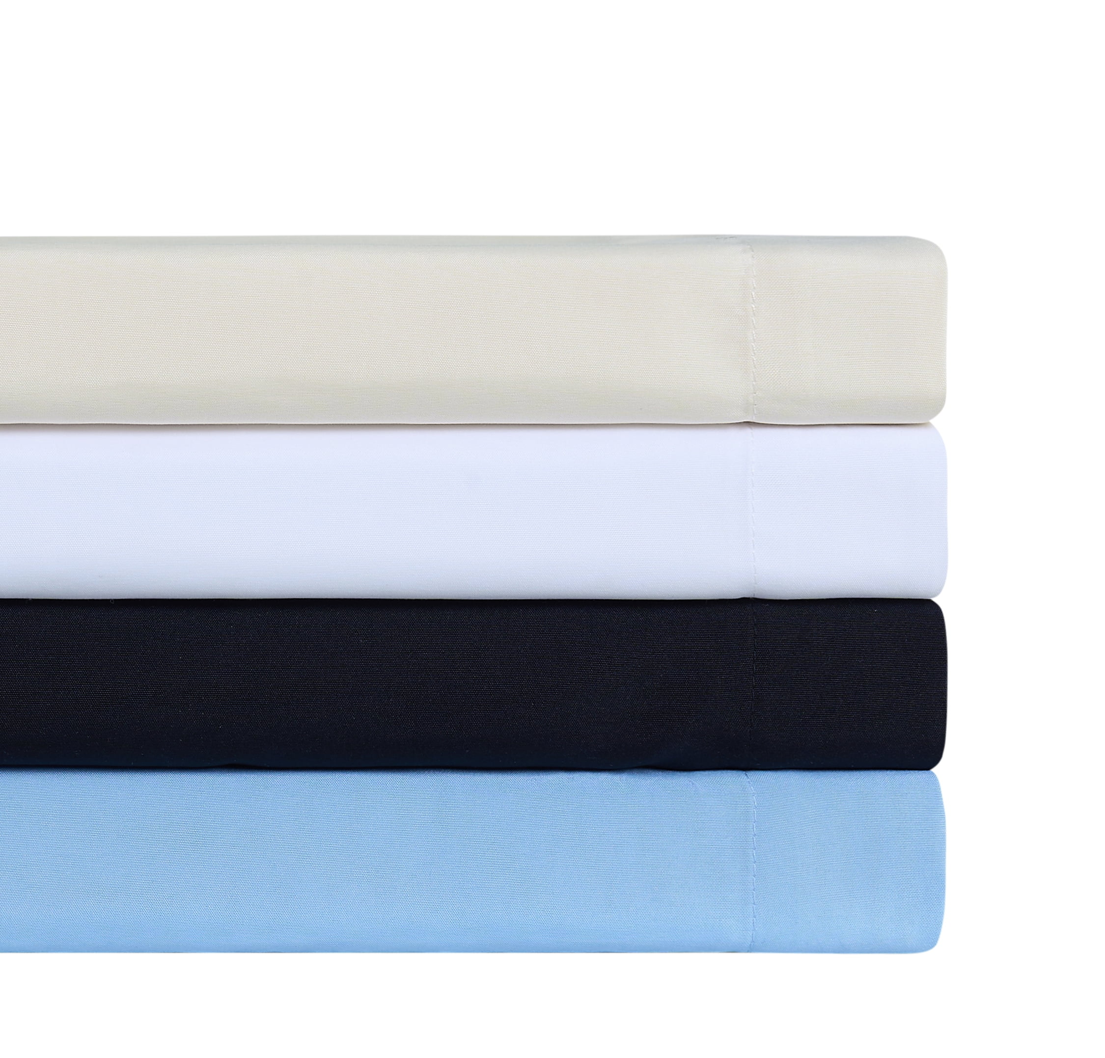 Mainstays Basic Value Microfiber Bed Sheet Set, Twin, White, 3 Piece