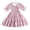 Pink, variant on Fshinging 2025 Toddler Girls Dress Spring Summer Floral Print Ruffle Short Sleeve Princess Children Dresses Size 4-5 Years
