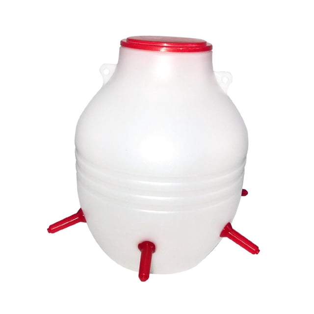Cubo de comedero de cordero con 6 pezones 8L Gran capacidad Accs gruesos para ovejas para terneros para lechones Botella de leche duradera para jardín Sharpla Comedero para corderos