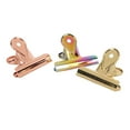 thumbnail image 1 of Clips de Papier, 3pcs Elliot Dossiers 65mm Liant Clips Colorés Liant Clips Intégration Transparente, 1 of 8