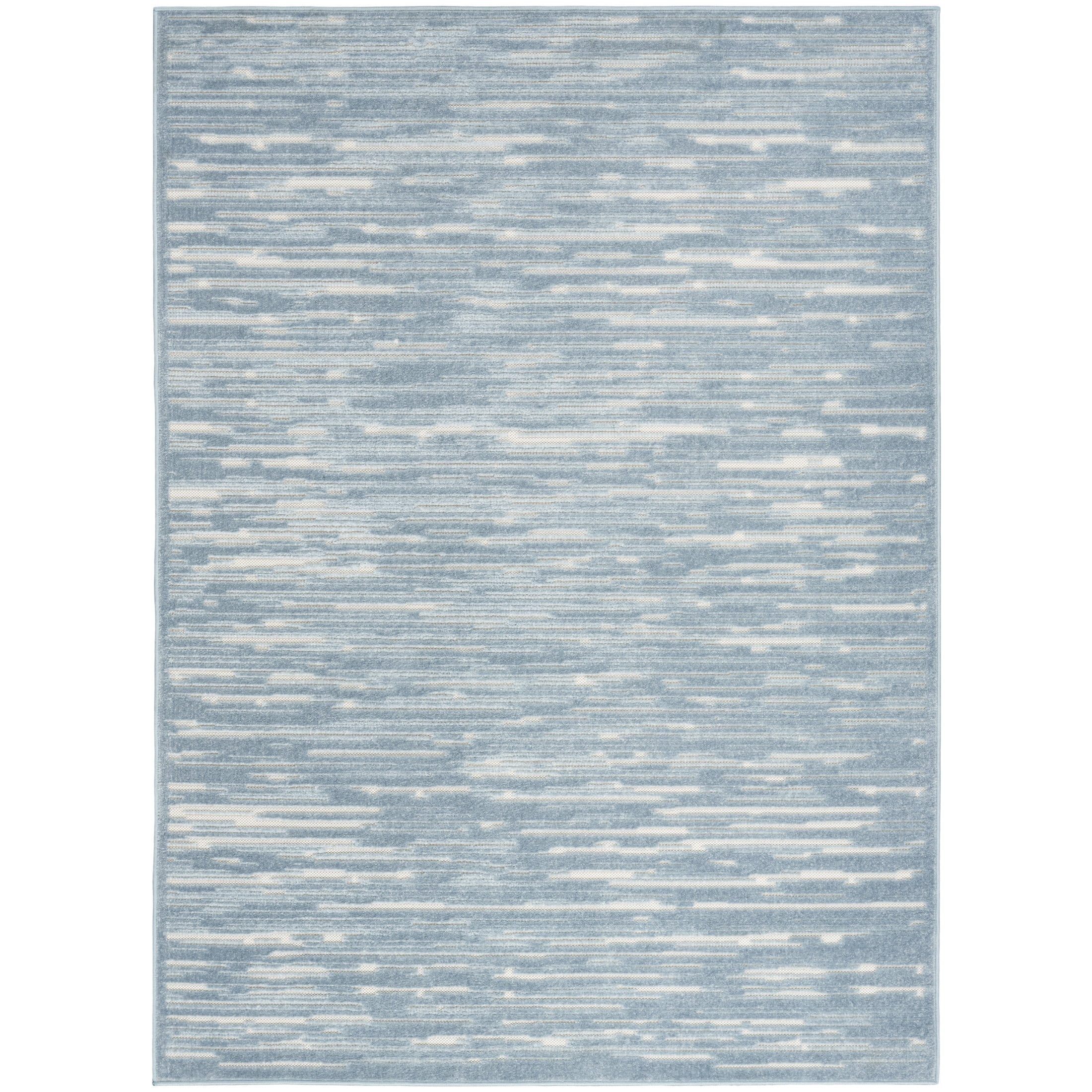 Nourison Casual 5'3" x 7' Blue Modern Indoor Rug
