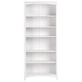 thumbnail image 2 of Camaflexi 6 Tier Shaker Style Bookshelf Wood Bookcase Shelf, White Finish, 2 of 8