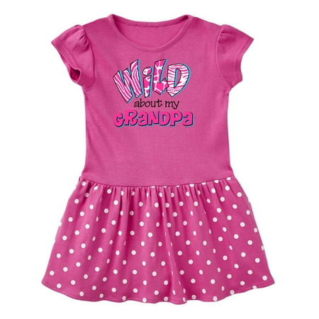 

Inktastic Wild About Grandpa Gift Toddler Girl Dress
