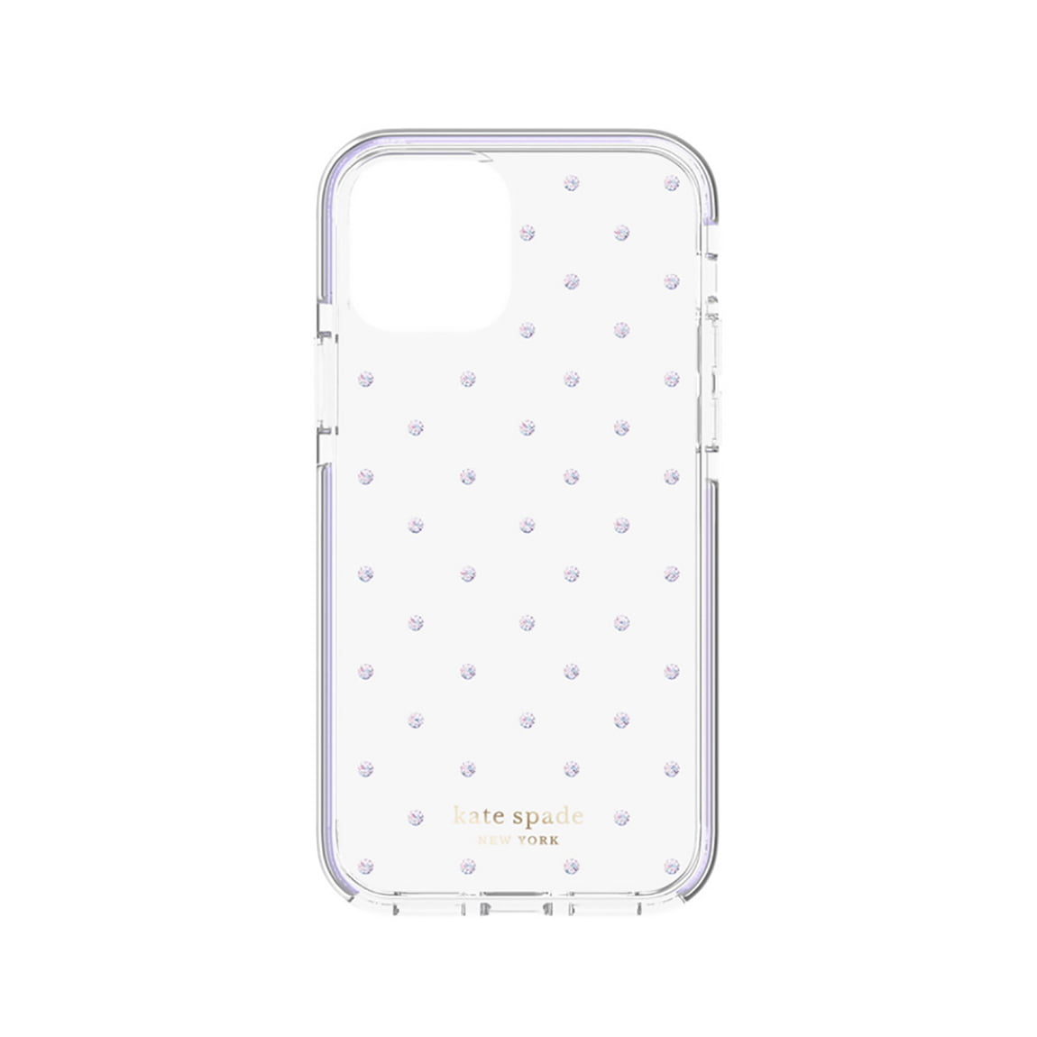 Kate Spade Hardshell Case for iPhone 12 Pro Max - Pin Dot Gems/Lilac Purple  