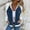 Blue, variant on Oplxuo Women's Patchwork Denim Jean Jacket Chic Colorblock Raglan Long Sleeve Full Zip Casual Outerwear with Pockets