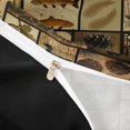 thumbnail image 4 of Meiyoeat Rustic Wildlife Mallard Duck Deer Fish Duvet Cover Queen, Vintage Cabin Pattern Queen Bedding, Brown Black,3-Piece,No Comforter,Black Reversible, 4 of 6