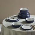 thumbnail image 2 of Christian Siriano Laro 12-Piece Dinnerware Set Stoneware, Dark Blue, 2 of 6
