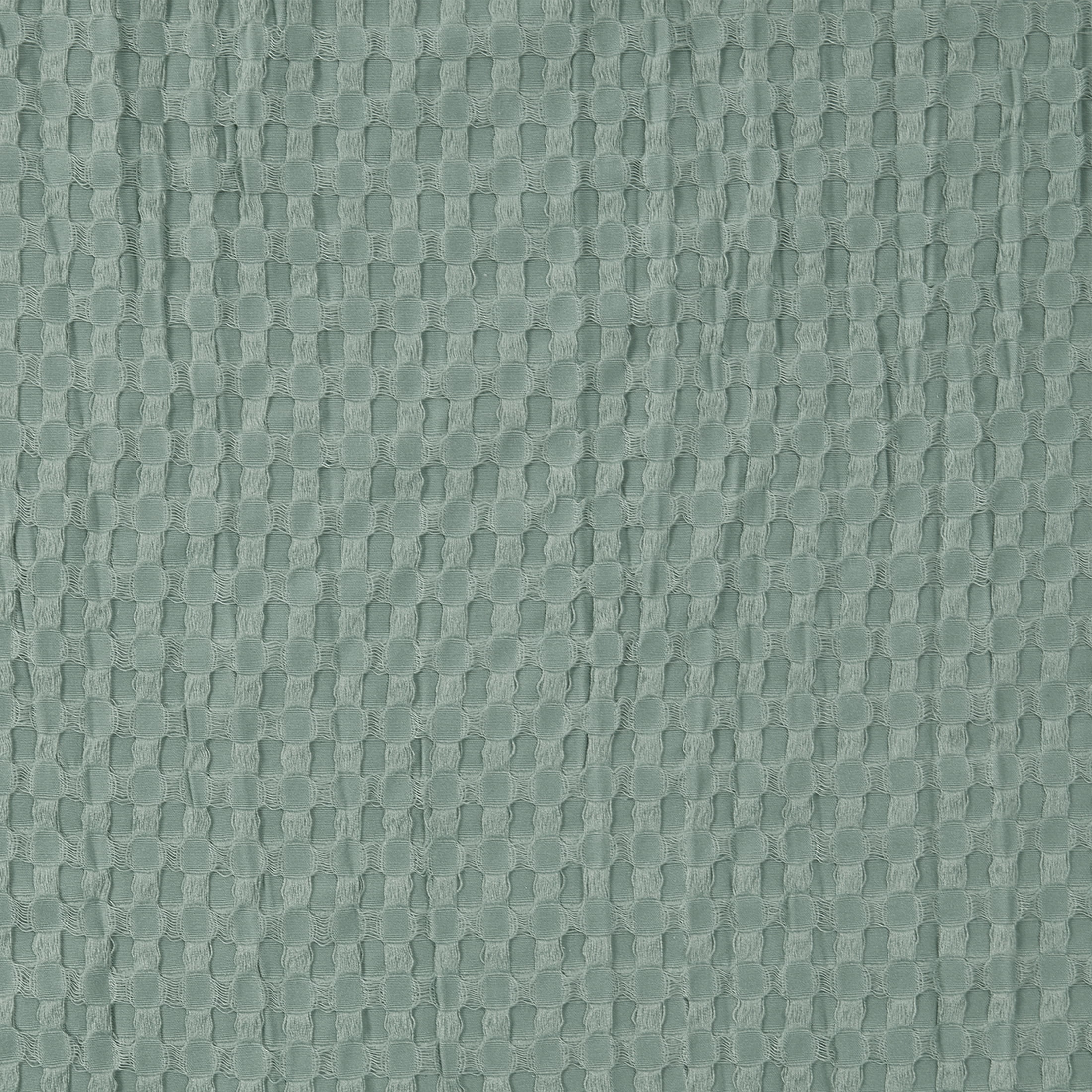 My Texas House Ella Green Waffle Woven Microfiber Bed Blanket, King