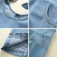 thumbnail image 6 of Younger Tree Newborn Infant Baby Girl Jeans Overalls Denim Workwear Clothes for 0-18 Months, 6 of 6