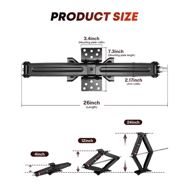 Kohree, RV Stabilizer Jack, 8000lbs, 24