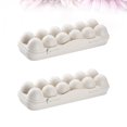 thumbnail image 3 of EeaseMX 2 hueveras irrompibles para refrigerador con 12 rejillas, color caqui, 3 of 7