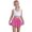 Hot Pink, variant on Durtebeua Casual Elastic Waist Summer Shorts with Pockets Women's Running Shorts with Zip Pockets