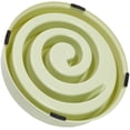 thumbnail image 3 of Cuenco interactivo para perros, plato para mascotas con alimentador lento en espiral, rosa y verde, 3 of 8
