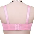 thumbnail image 4 of COBKK Pull Over Sports Bra Women Wireless Large Size Pull Together Bra Comfortable Underwear Compression Bras for Women Y-1576 Pink-A 40, 4 of 5