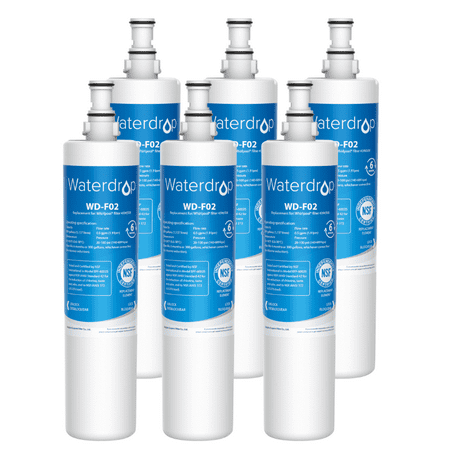 

Whirlpool 4396508 4396510 EveryDrop Filter 5 Kenmore 46-9010 Comparable Refrigerator Water Filter By Waterdrop (6 Pack)