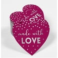 thumbnail image 2 of Inkdotpot Made With Love Wedding Bottle Tag Real Silver Foil Favor Hang Tags Pack Of 50, 2 of 6