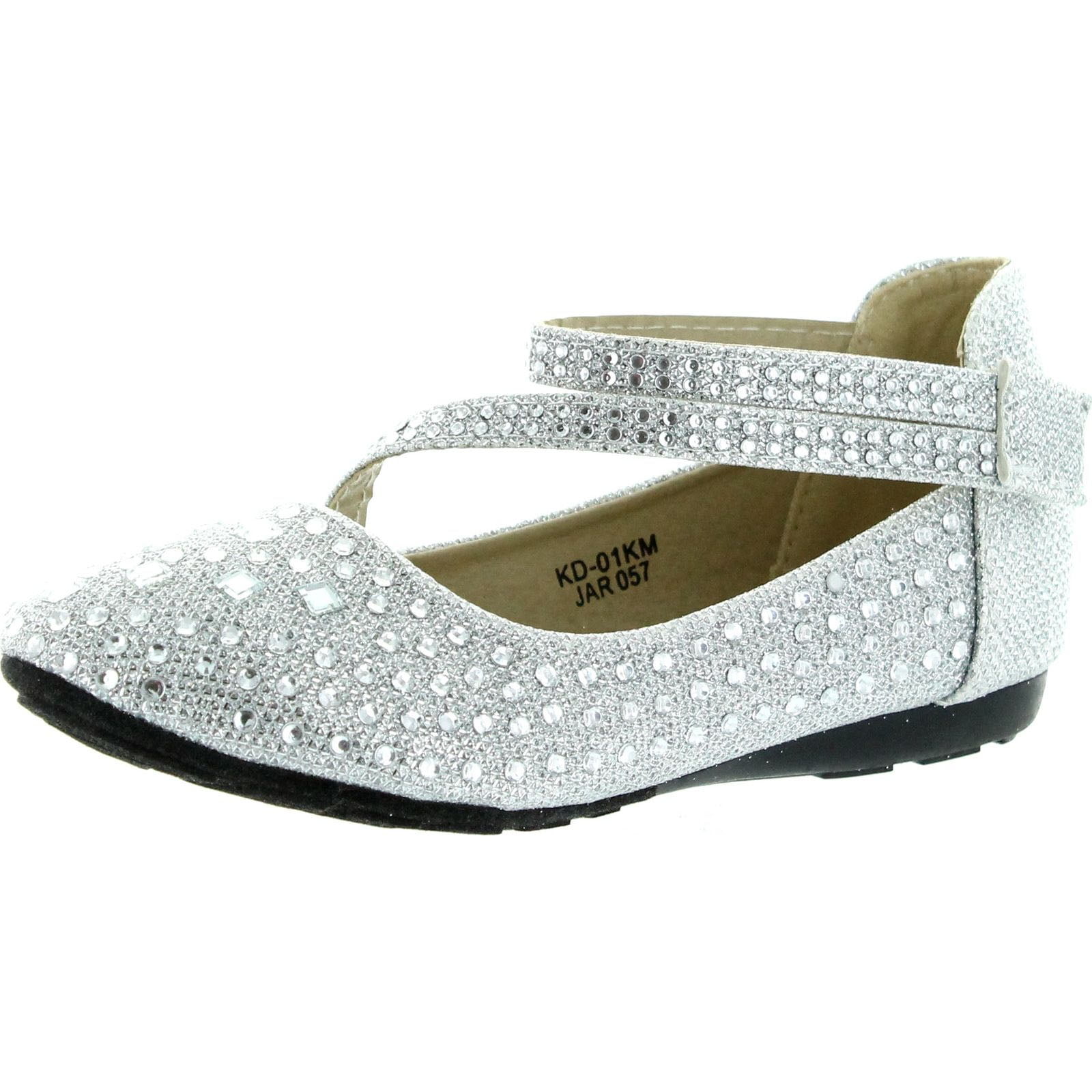 cute silver flats
