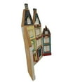 thumbnail image 4 of Christmas Village Town 4 Hinged 1/2" Thick Flat Resin Buildings Restaurant Inn, 4 of 4