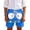 Blue, variant on Bottoms Boy Funny Cartoon Face Print Elastic Waist Kids Pants,Blue,Size 1-2 Years