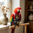 thumbnail image 5 of Cherry Blossom Parrot Diaper Flight Suit, Adjustable Bird Waste Catcher Harness, For Budgie Conure Lovebird Travel (Black Floral)-M, 5 of 6