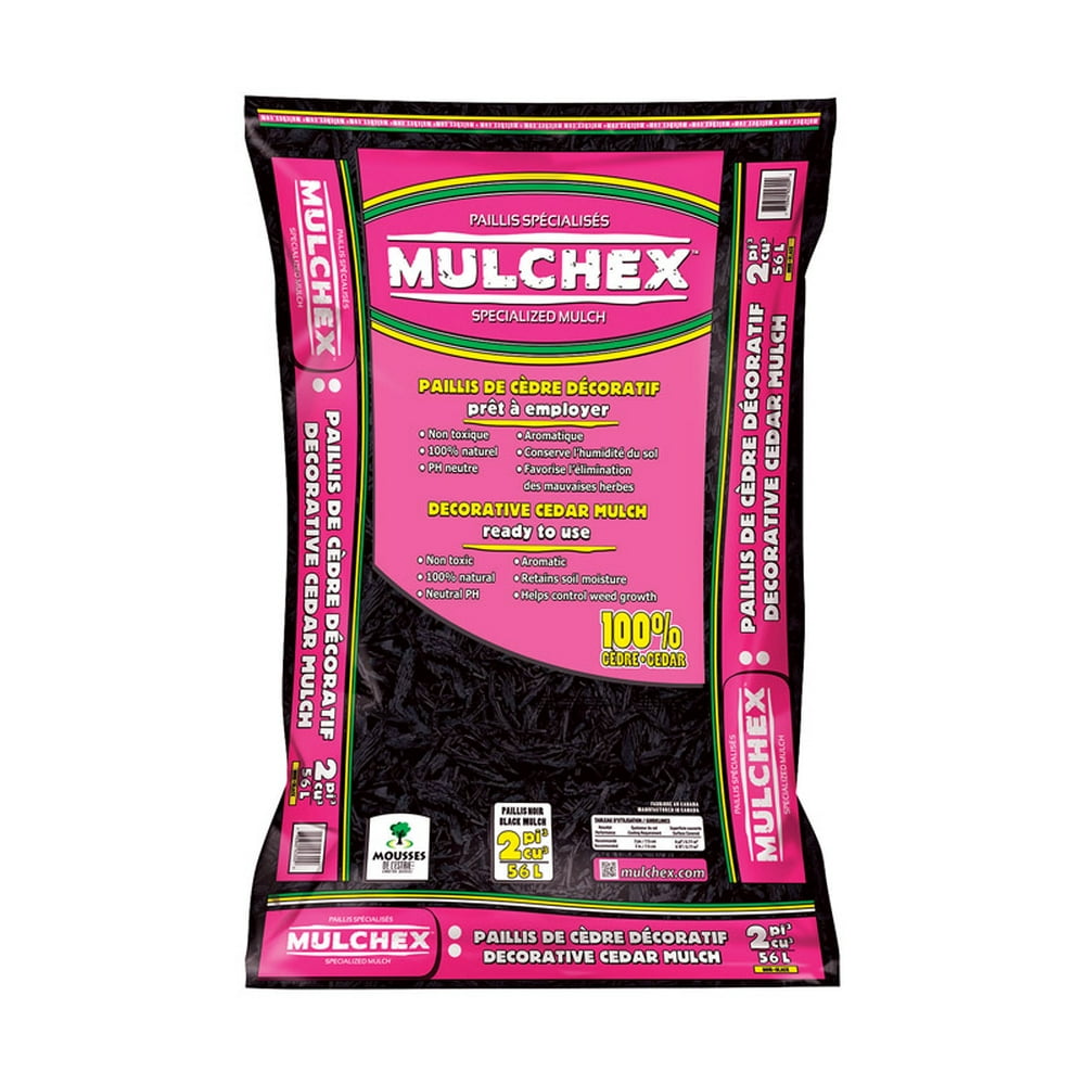 MULCHEX Black Cedar Mulch 2 cu. ft.