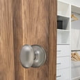 thumbnail image 3 of Design House Egg Interior Non-Turning One-Sided Dummy Door, Satin Nickel, 3 of 10
