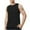 Black, variant on Men's Tank Top Summer Fashion Hollow Out Casual Solid Color Sleeveless Loose Fit Shirt Round Neck Collar Blouse Shirt Tank Top