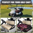 thumbnail image 4 of Whosucclay Butterfly Love Golf Cart Seat Cover, Durable Comfortable Towel Blanket for Most 2-Seat Golf Carts 4 Front Pockets Golf Cart Seat Protector, 52.36"x 32.28", 4 of 7